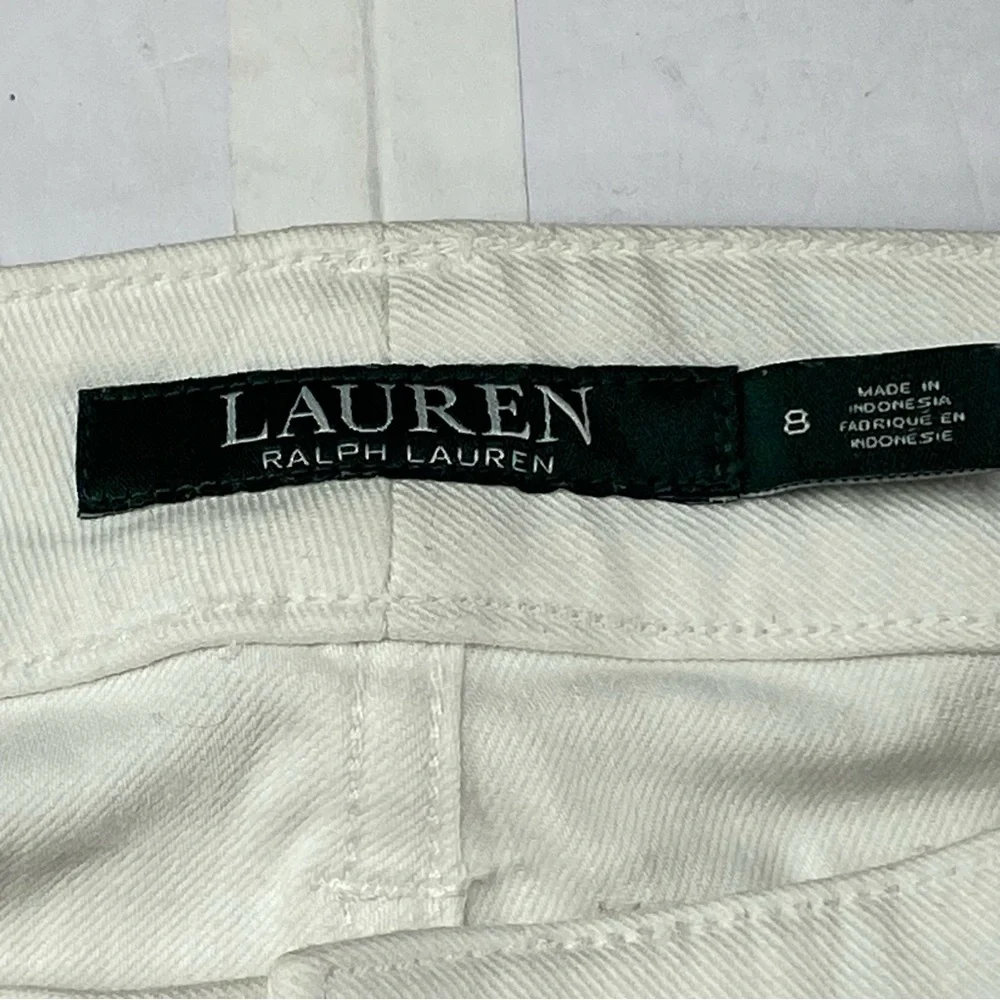 LAUREN RALPH LAUREN LRL Modern Straight Curvy Jeans Women’s Size 8 White - Picture 3 of 15
